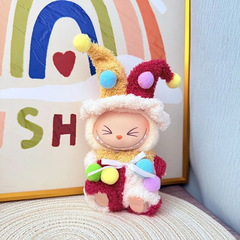 Labubu Combinaison Poupée Panda Macaron 15 et 17 cm Échelle 1 sur 8