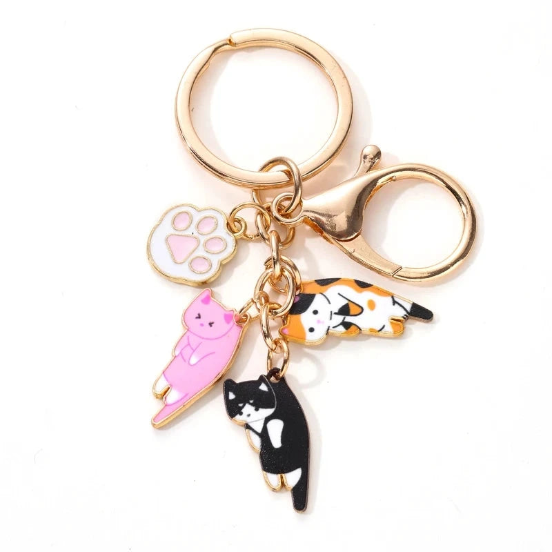 Cartoon animal keychain made of zinc alloy