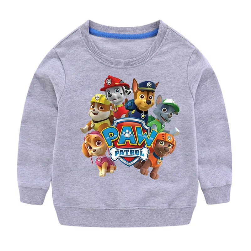 Niedlicher Paw Patrol Hoodie für Sport, Freizeit, mit Paw Patrol-Motiven, Patchwork-Design, Pullover, Herbst, Sportbekleidung, Geburtstagsgeschenk, 2024