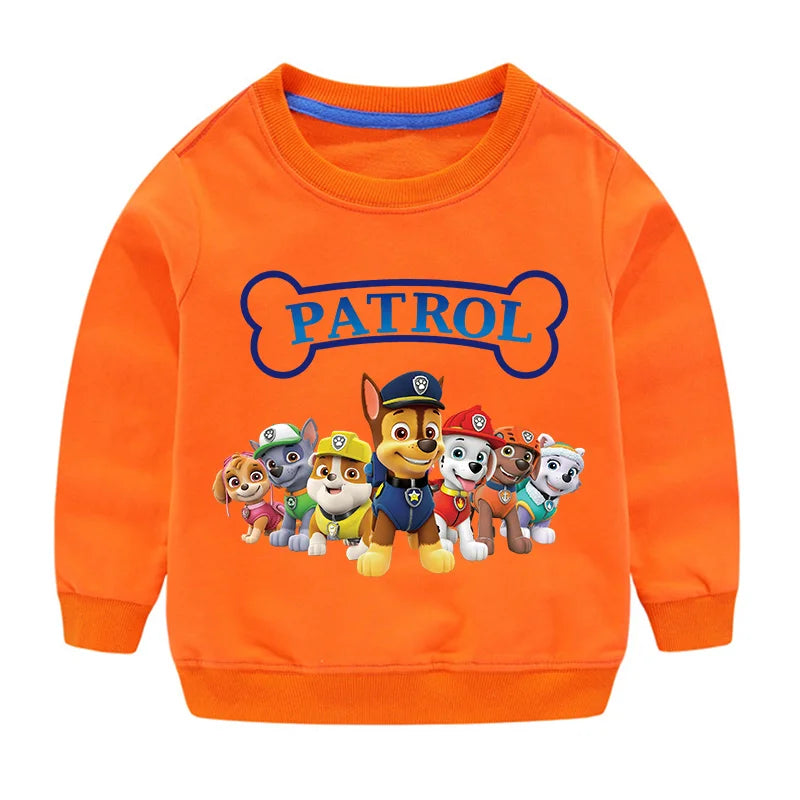 Niedlicher Paw Patrol Hoodie für Sport, Freizeit, mit Paw Patrol-Motiven, Patchwork-Design, Pullover, Herbst, Sportbekleidung, Geburtstagsgeschenk, 2024