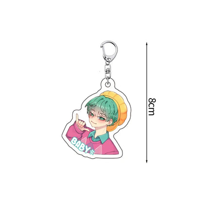 Porte-clés esthétique pour sac Kpop, chasseur de démons, tigre, fournitures de fête, Badge pour Fans, cadeaux de fête