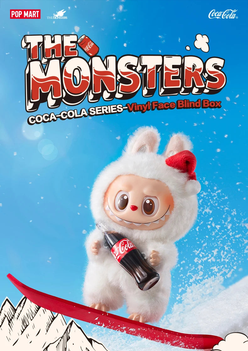 POP MART - Labubu Coca Cola Plüsch-Schlüsselanhänger Blindbox (Ihre Wahl oder zufällig)