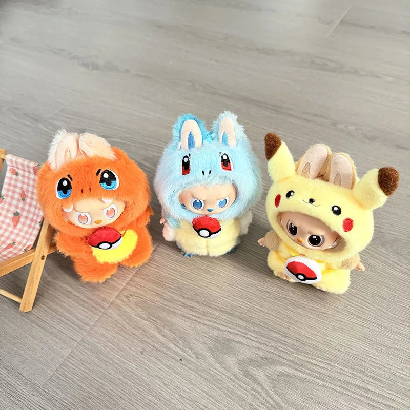 Labubu Ensemble Costume Quatre Styles Pikachu Échelle 1 sur 12