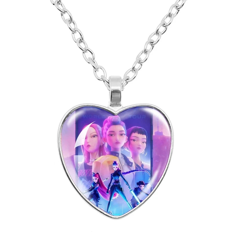 Heart pendant necklace – Kpop Demon Hunters