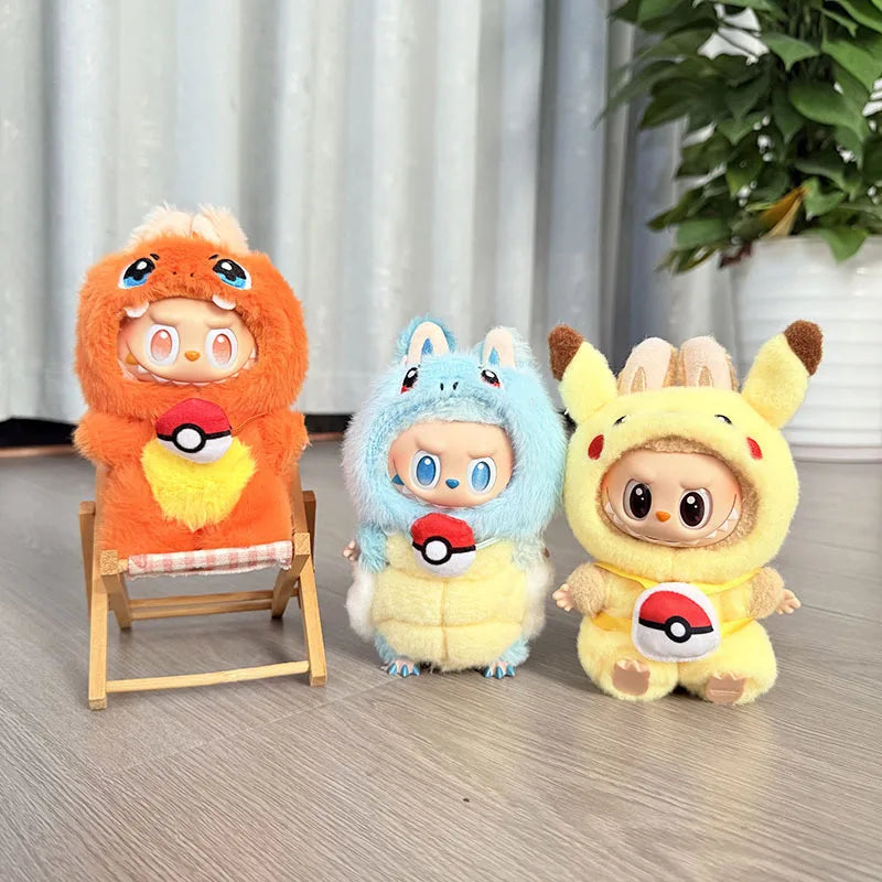 Labubu Ensemble Costume Quatre Styles Pikachu Échelle 1 sur 12