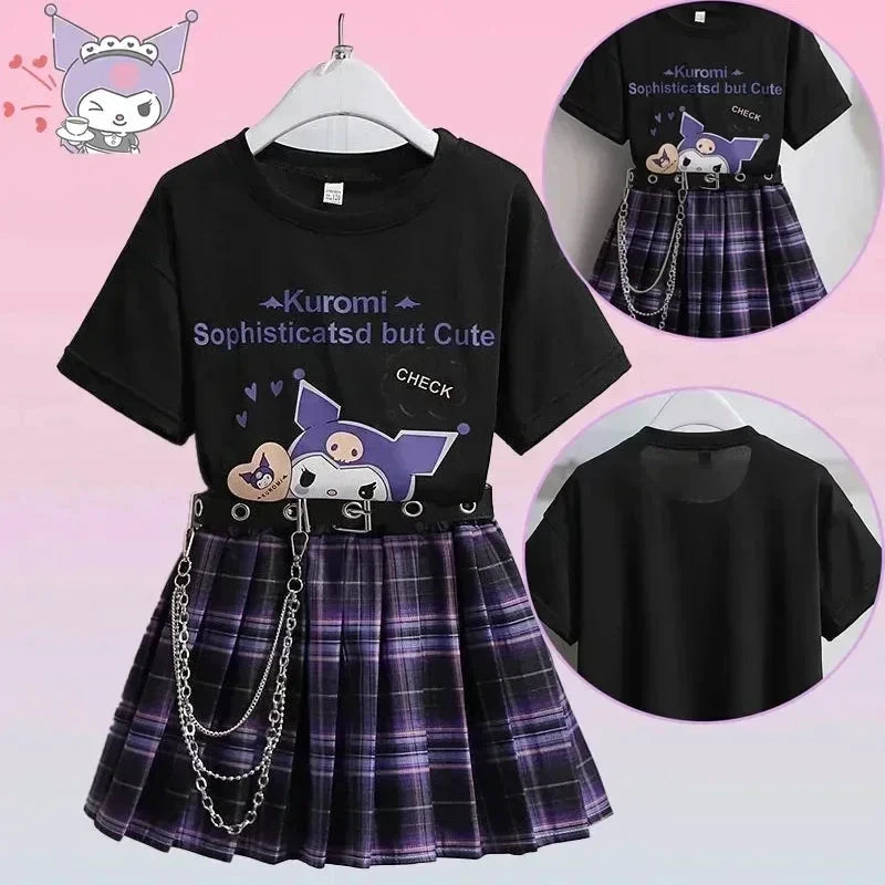 Kuromi – T-Shirt- und Rock-Set