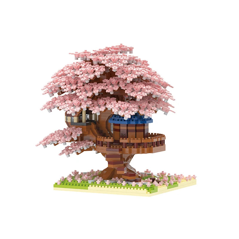 Arbre Sakura - Blocs de construction avec LED