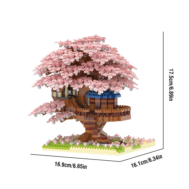 Arbre Sakura - Blocs de construction avec LED