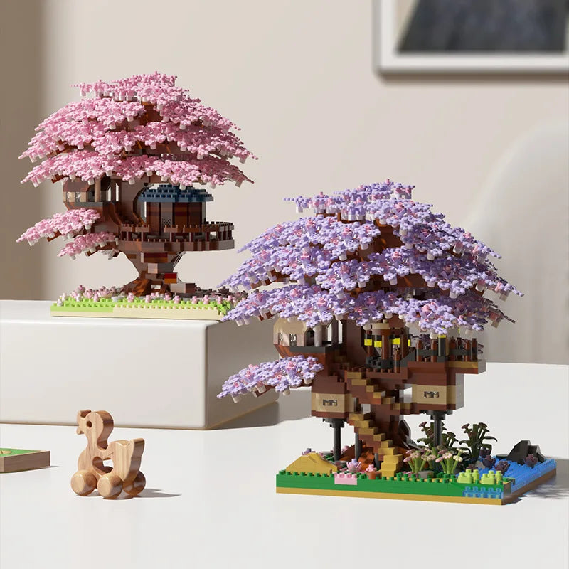 Arbre Sakura - Blocs de construction avec LED