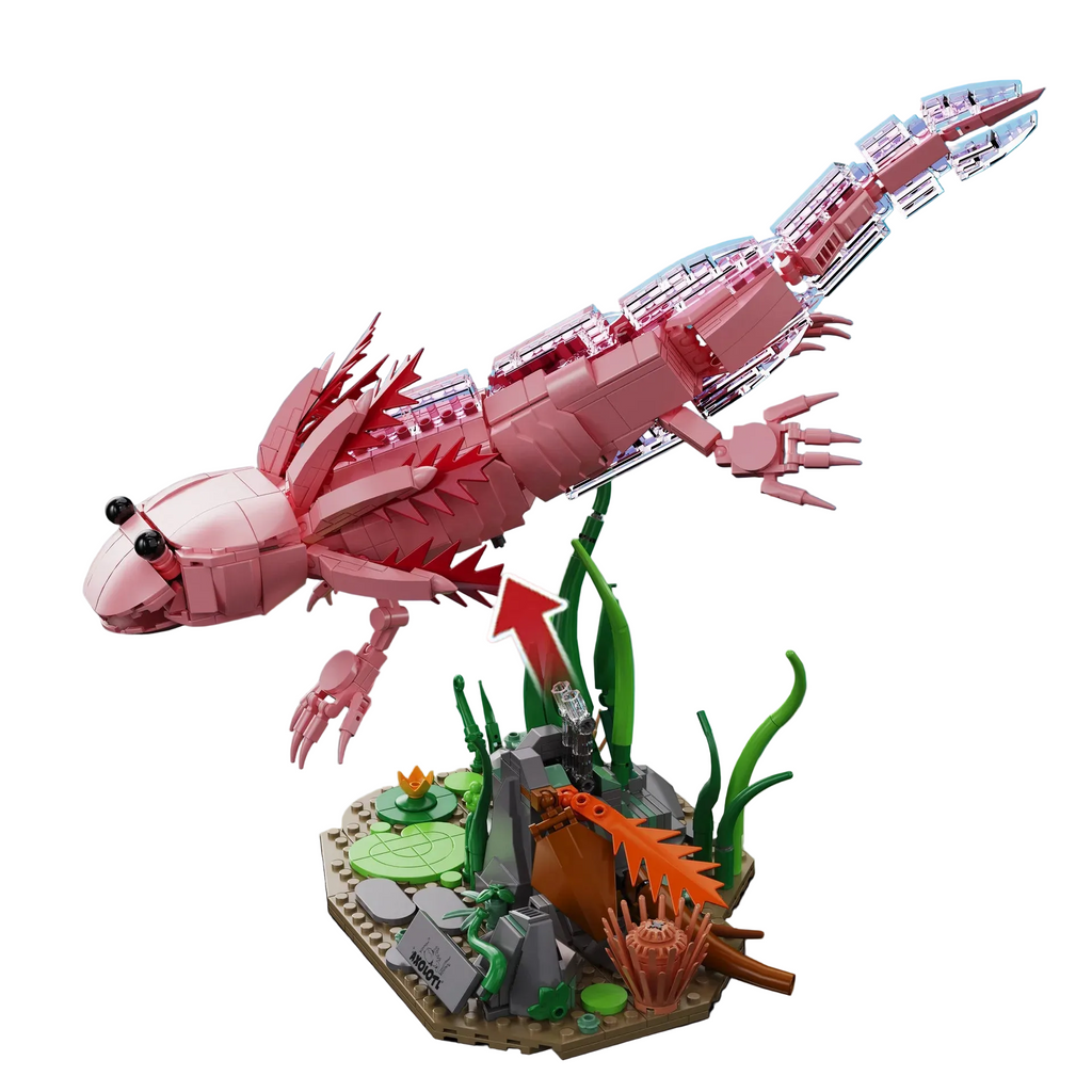 Mon Bubu Kawaii – Axolotl – Set de Blocs de Construction 998 pièces
