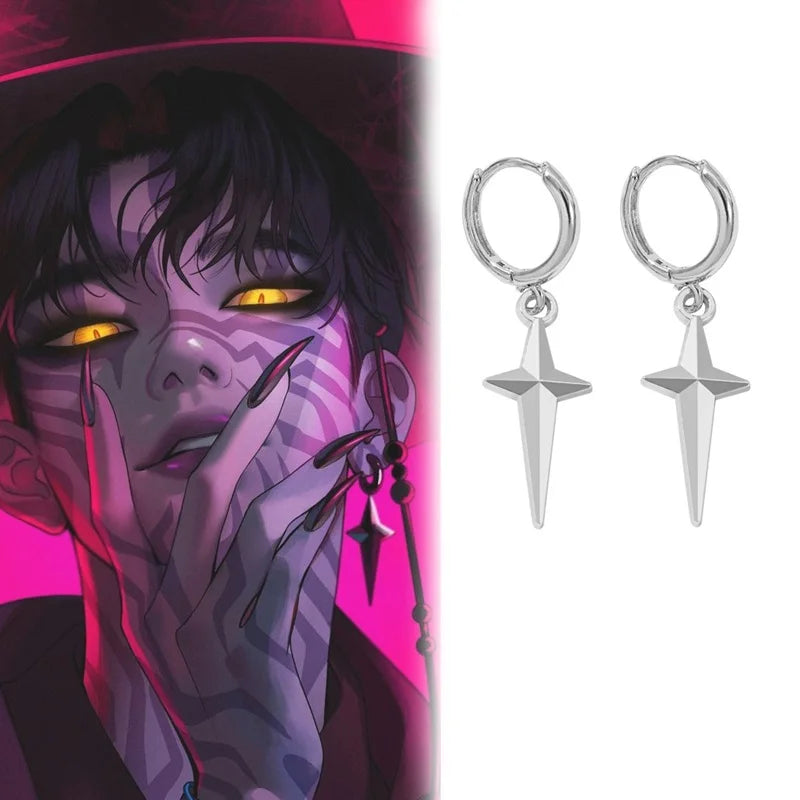 Collier Métal Coeur Démon Pendentif H Couple Kpop Idol