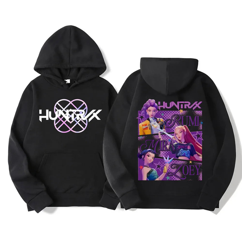 Huntrix Sweat À Capuche Femme Dessin Animé Harajuku