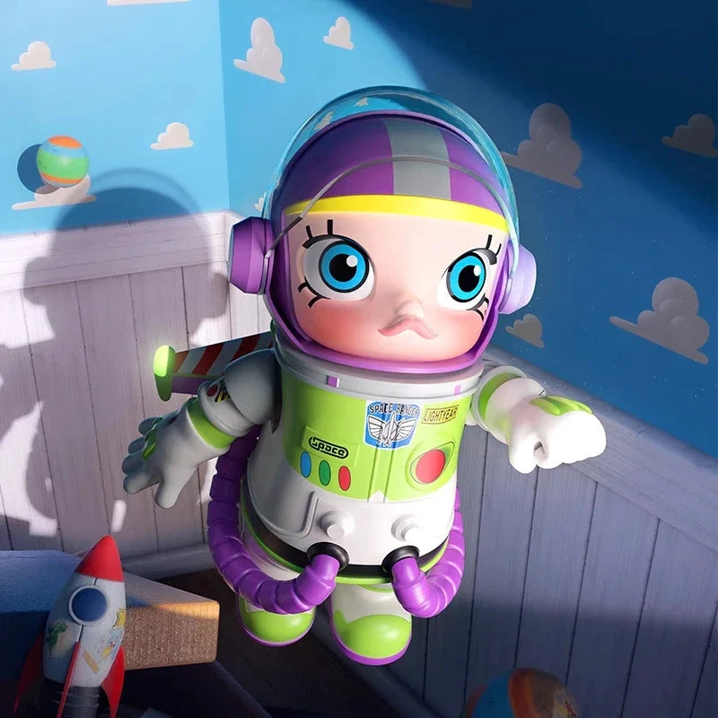 POP MART MEGA SPACE MOLLY 400% BUZZ LIGHTYEAR Serie Überraschungsbox Original Blind Box Guess Toys Beutel Ornament Figuren Heimdeko