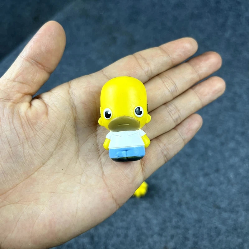 Simpsons Figurines PVC Bart Maggie Lisa Marge Gâteau D'Anniversaire