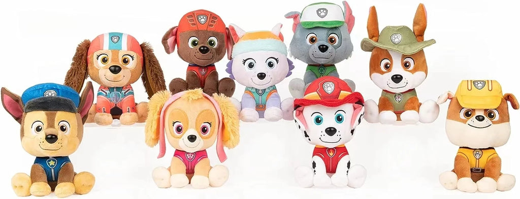 Original PAW Patrol Holiday Style Skye Chase Everest in scarf and hat. Officially licensed plush toy for ages 1 and up. 6 inches (15.2 cm).