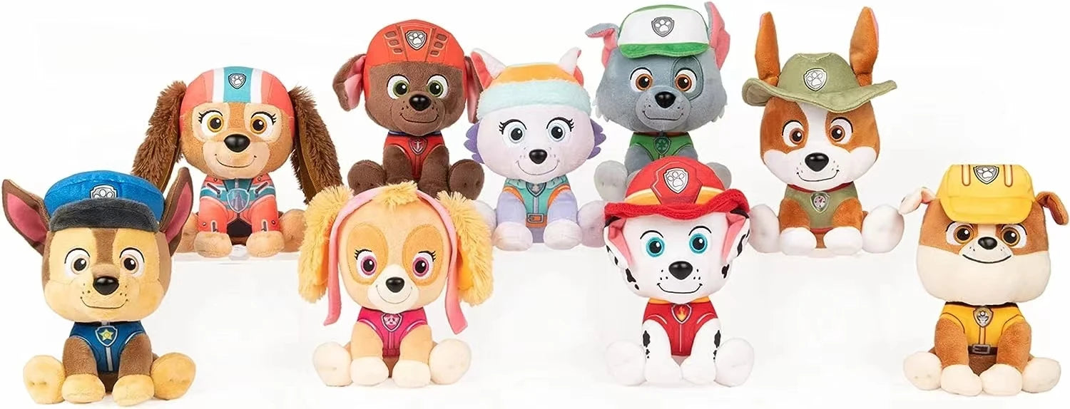 Original PAW Patrol Holiday Style Skye Chase Everest in scarf and hat. Officially licensed plush toy for ages 1 and up. 6 inches (15.2 cm).