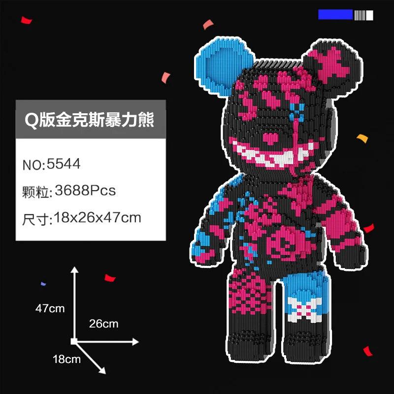 Bearbrick Teddy Géant En Briques Design Édition Limité by Mon Labubu