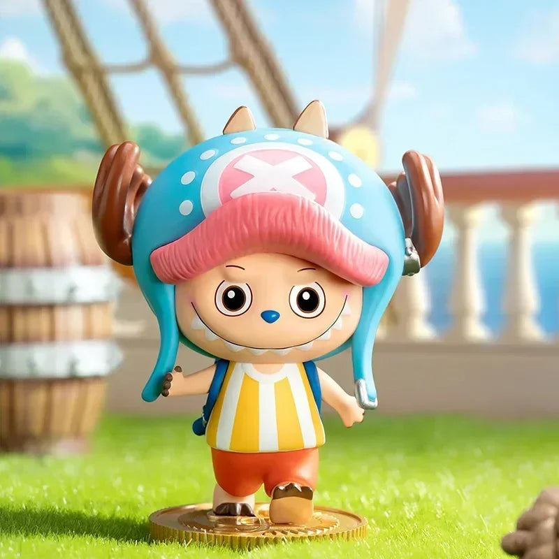 POP MART THE MONSTERS X une pièce série boîte aveugle jouets Kawaii Anime figurine Surprise boîte mystère poupées filles cadeau