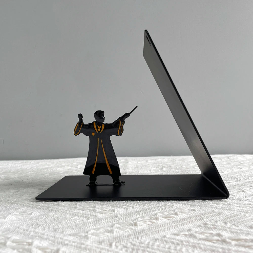 Serre-livres en métal robuste Harry Potter, pour bureau, bureau d'étudiants, décoration de maison, super cadeau, ornement de bureau