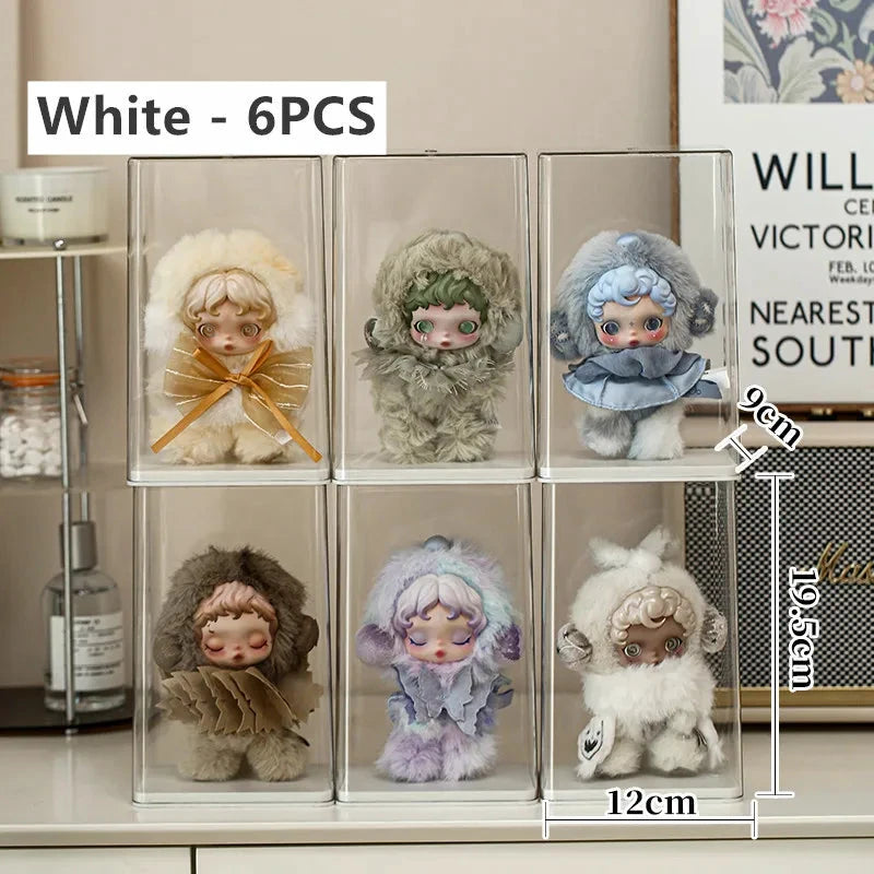 Staubdichte, transparente Acryl-Vitrine