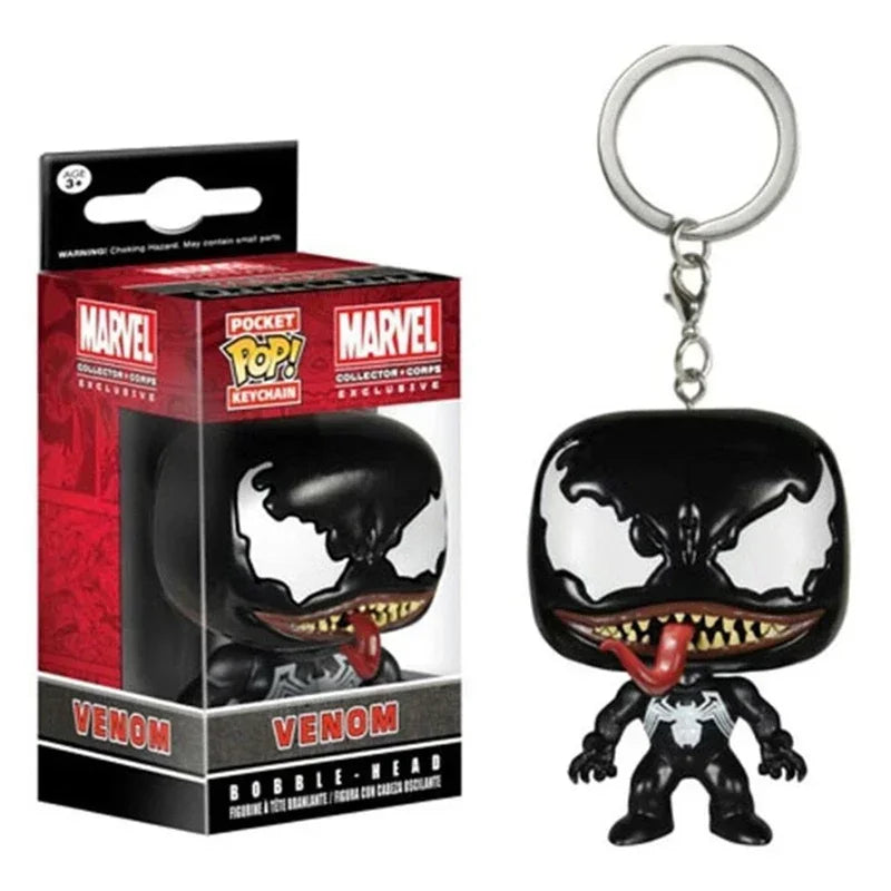 FUNKO Captain America Inro Man Deadpool Spider Man Thanos Thor porte-clés jouets poupée en vinyle figurines de jouets à collectionner meilleur cadeau pour enfant