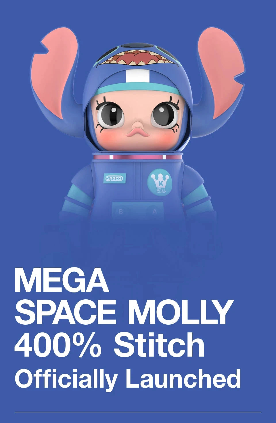 POP MART MEGA SPACE MOLLY 400% Stitch – Figurine