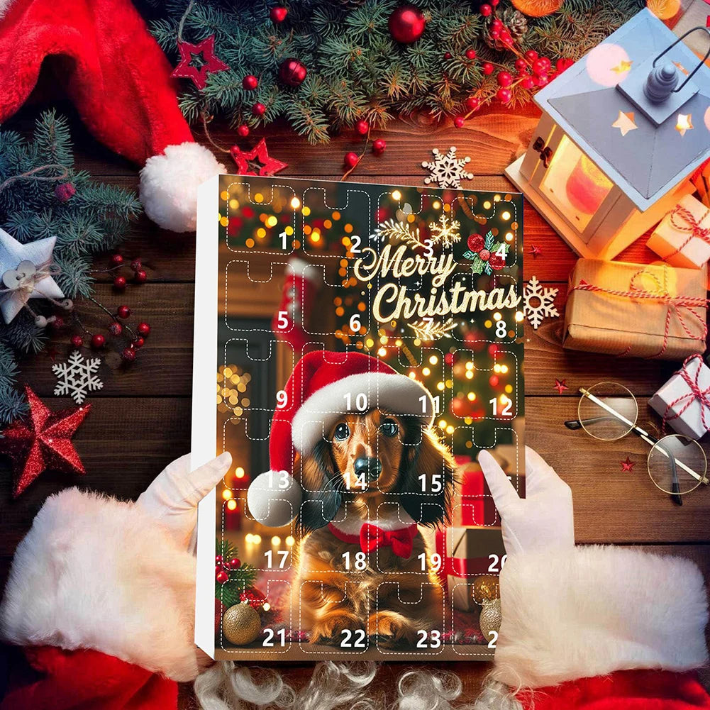 Calendrier de L’Avent 2024 Teckels avec Figurines en Acrylique Collection Édition Limitée by Mon Labubu