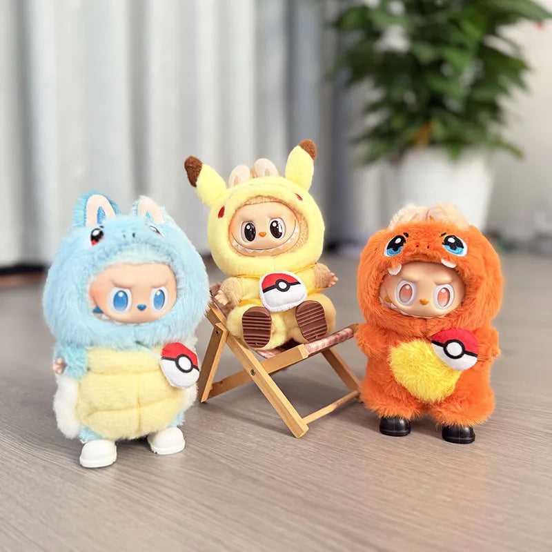 Labubu Ensemble Costume Quatre Styles Pikachu Échelle 1 sur 12