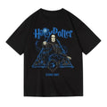 Trendige Harry-Potter-Fanartikel, reine Baumwolle, lockere Passform, Plus-Size-T-Shirt mit halblangen Ärmeln für Damen und Herren, Sommer