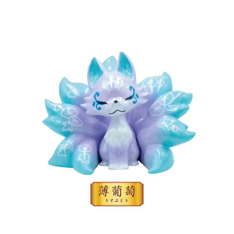 Figurine Renard à Neuf Queues Flower Bud – Série Four Seasons