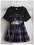 Kuromi – T-Shirt- und Rock-Set