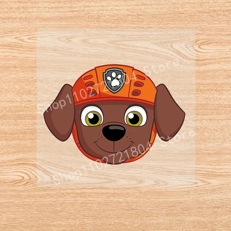 PAW Patrol-Autocollants de vêtements de dessin animé mignons, fer sur des patchs, autocollants de transfert de chaleur Anime Kawaii, cadeau de bricolage cool, fête de vacances