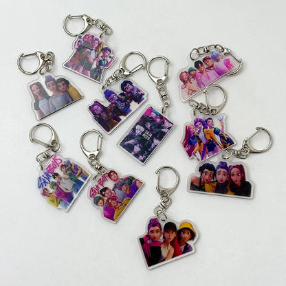 Porte-clés esthétique pour sac Kpop, chasseur de démons, tigre, fournitures de fête, Badge pour Fans, cadeaux de fête