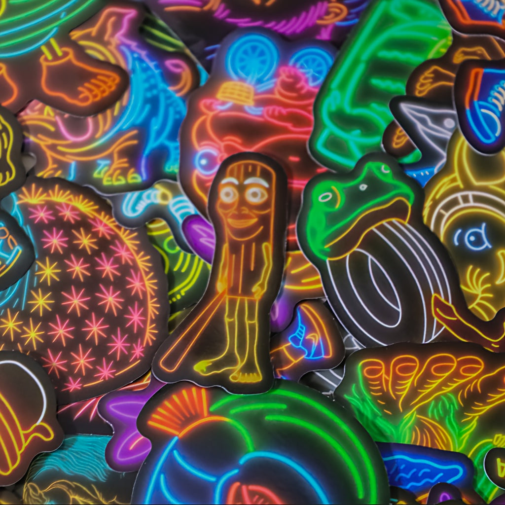 Cartoon-Sticker, 50 oder 250 Stück – Italienischer Brainrot-Neon-Effekt – Roblox