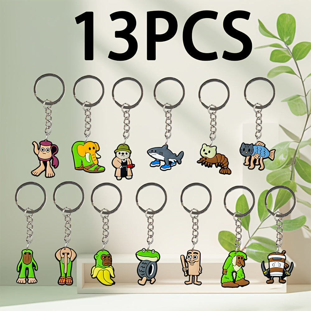Italian Brainrot Keychain Set – 13 or 26 Sahur &amp; Tralalero Figurines