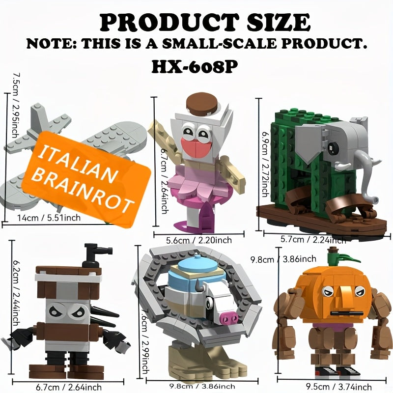 Tung Sahur Stick Tralalero – Jeu de Construction – 1000 Pièces