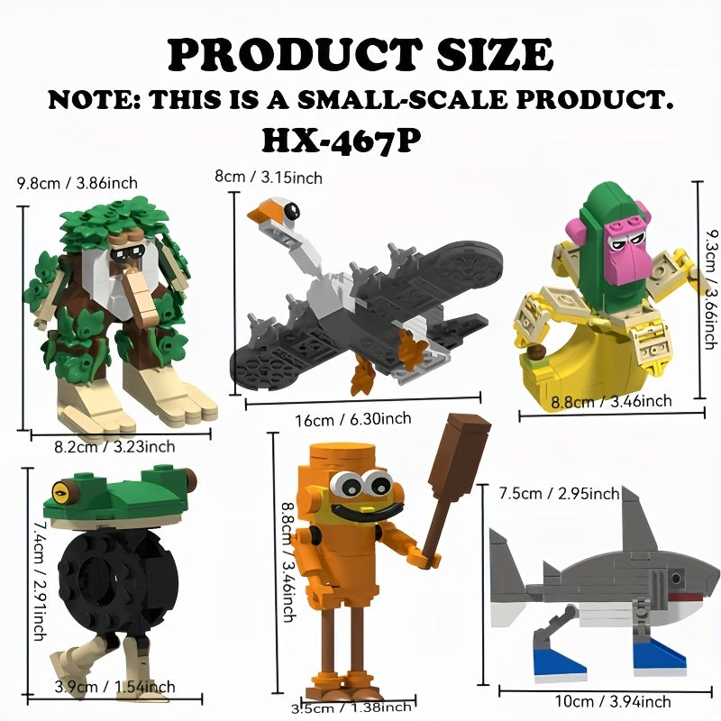 Tung Sahur Jeu De Construction Tralalero ABS 1000 Pièces