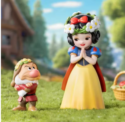 Pop Mart Blanche-Neige Figurine Vinyle Série Classique Boîte Mystère Édition Limitée