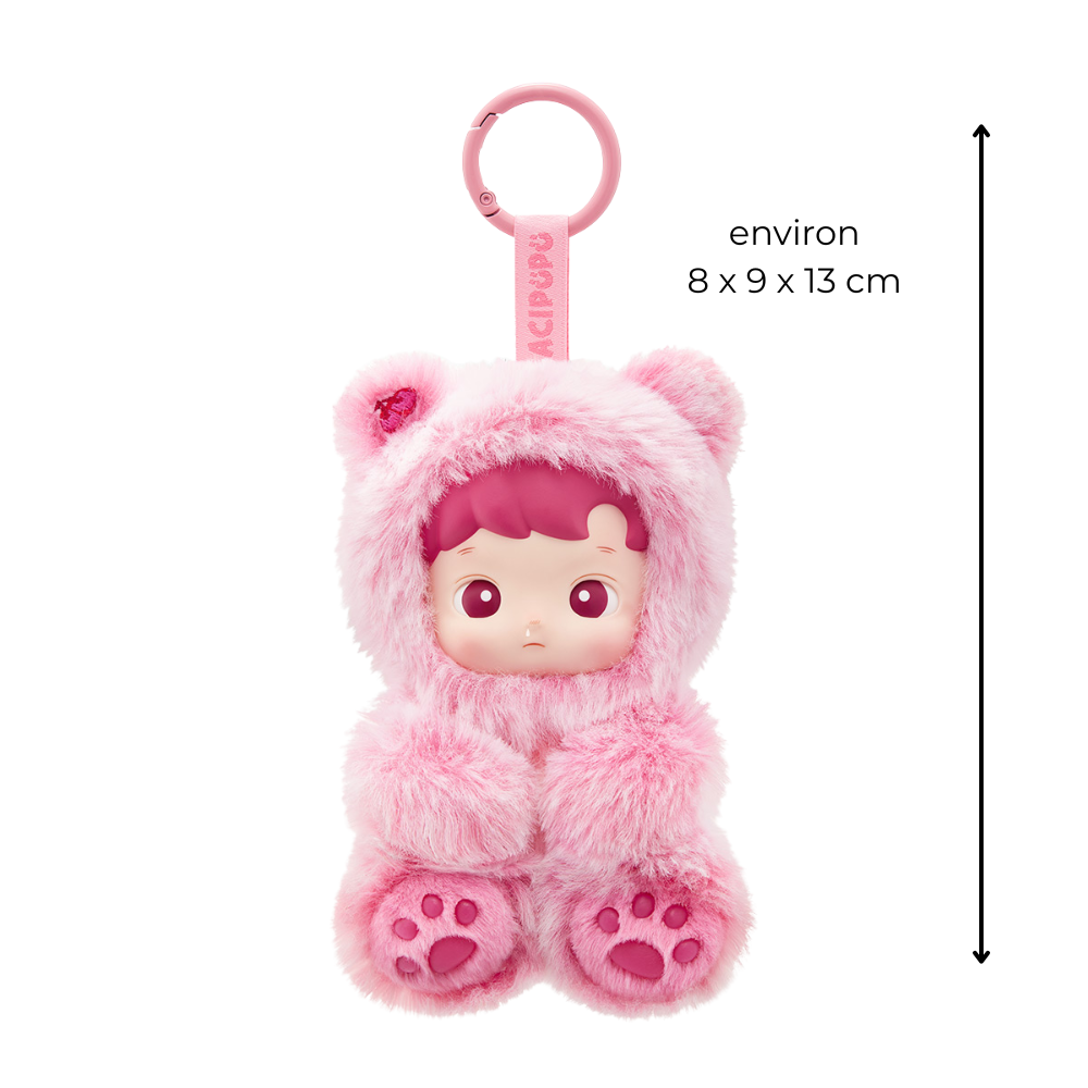 Porte-clés HACIPUPU Gummy Bear – Peluche Pop Mart 13 cm