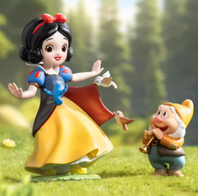 Pop Mart Blanche-Neige Figurine Vinyle Série Classique Boîte Mystère Édition Limitée