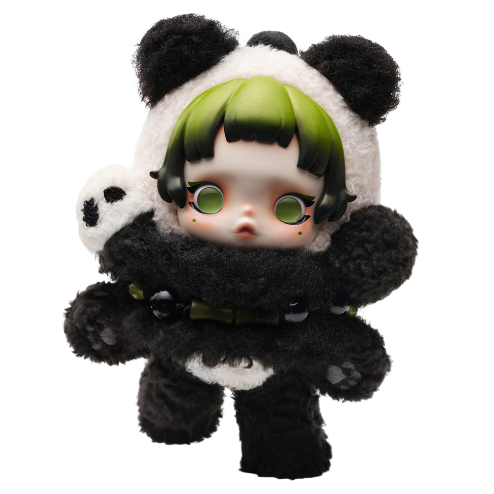 Porte-clés peluche SKULLPANDA Lazy Panda 13,5 cm – Pop Mart