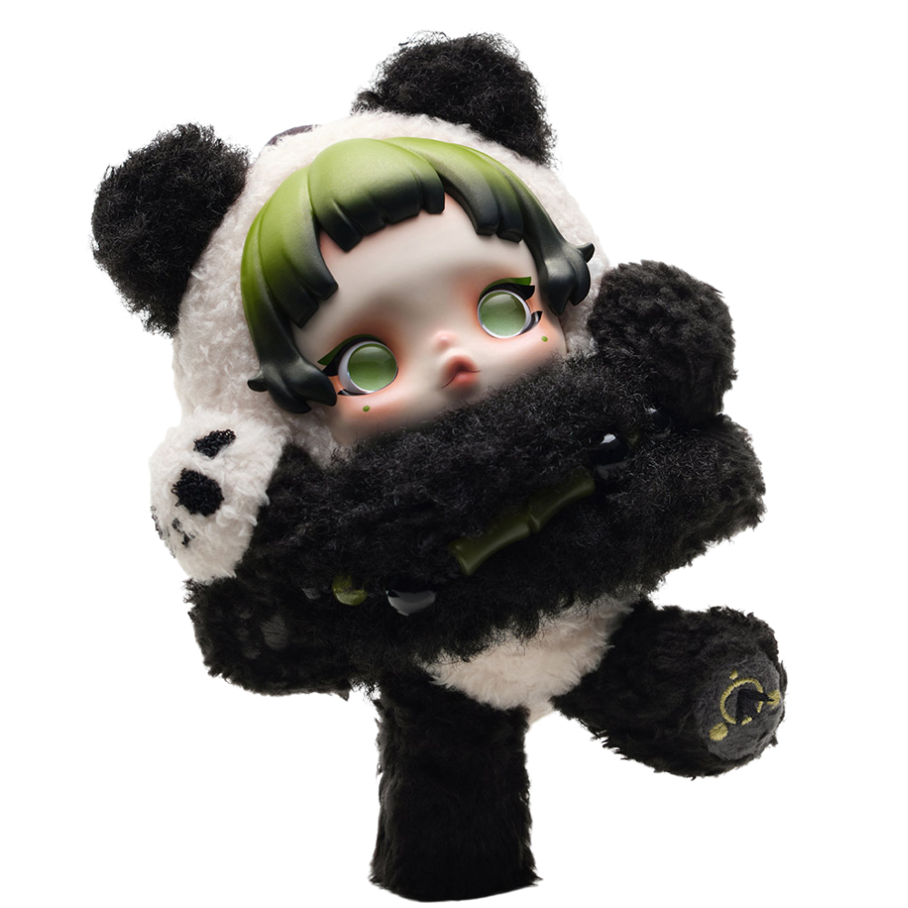 Porte-clés peluche SKULLPANDA Lazy Panda 13,5 cm – Pop Mart