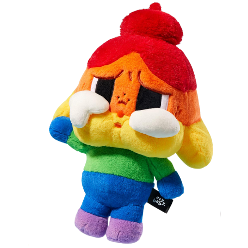 POP MART Peluche Crybaby Émotive Collector Édition Limitée Arc En Ciel Luxueuse et Rare by POP MART INTERNATIONAL GROUP LIMITED