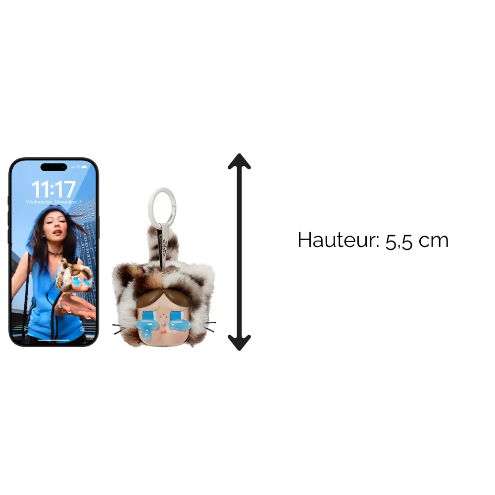 Pop Mart Crybaby Wild But Cutie Porte Clé Peluche Vinyle Édition Limitée Série Crybaby Exclusivité by POP MART INTERNATIONAL GROUP LIMITED