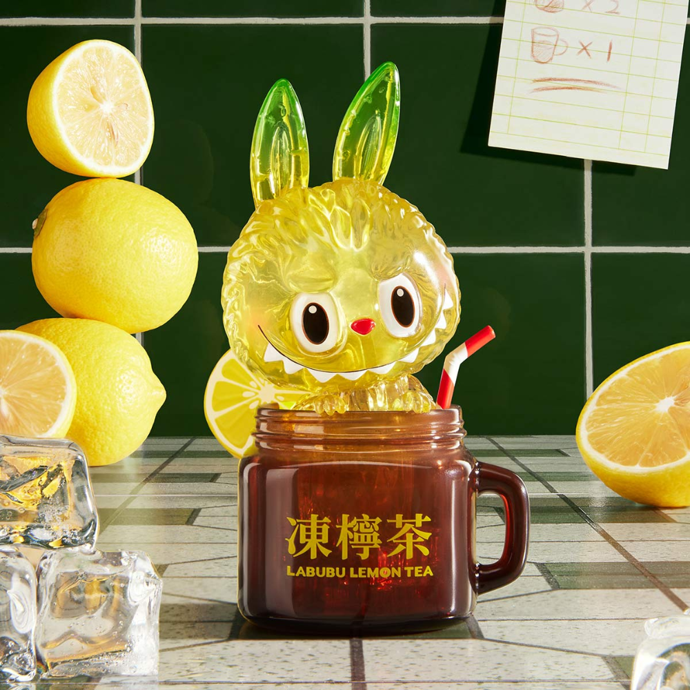 POP MART Labubu Figurine Lemon Tea Édition Collector Verre Transparent Finitions Brillantes by POP MART INTERNATIONAL GROUP LIMITED