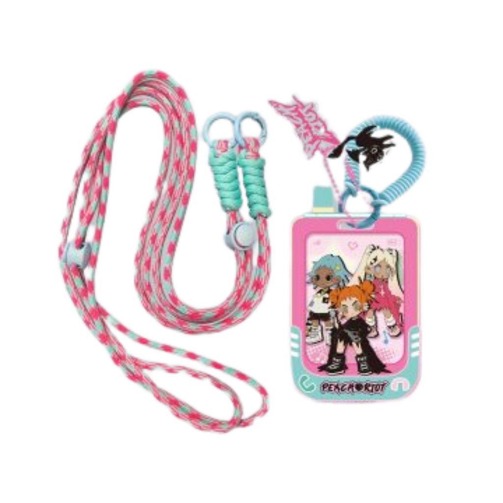 Pop Mart Porte Carte Lil Peach Riot Loading Edition Exclusive Kawaii Accessoire Luxe by POP MART INTERNATIONAL GROUP LIMITED