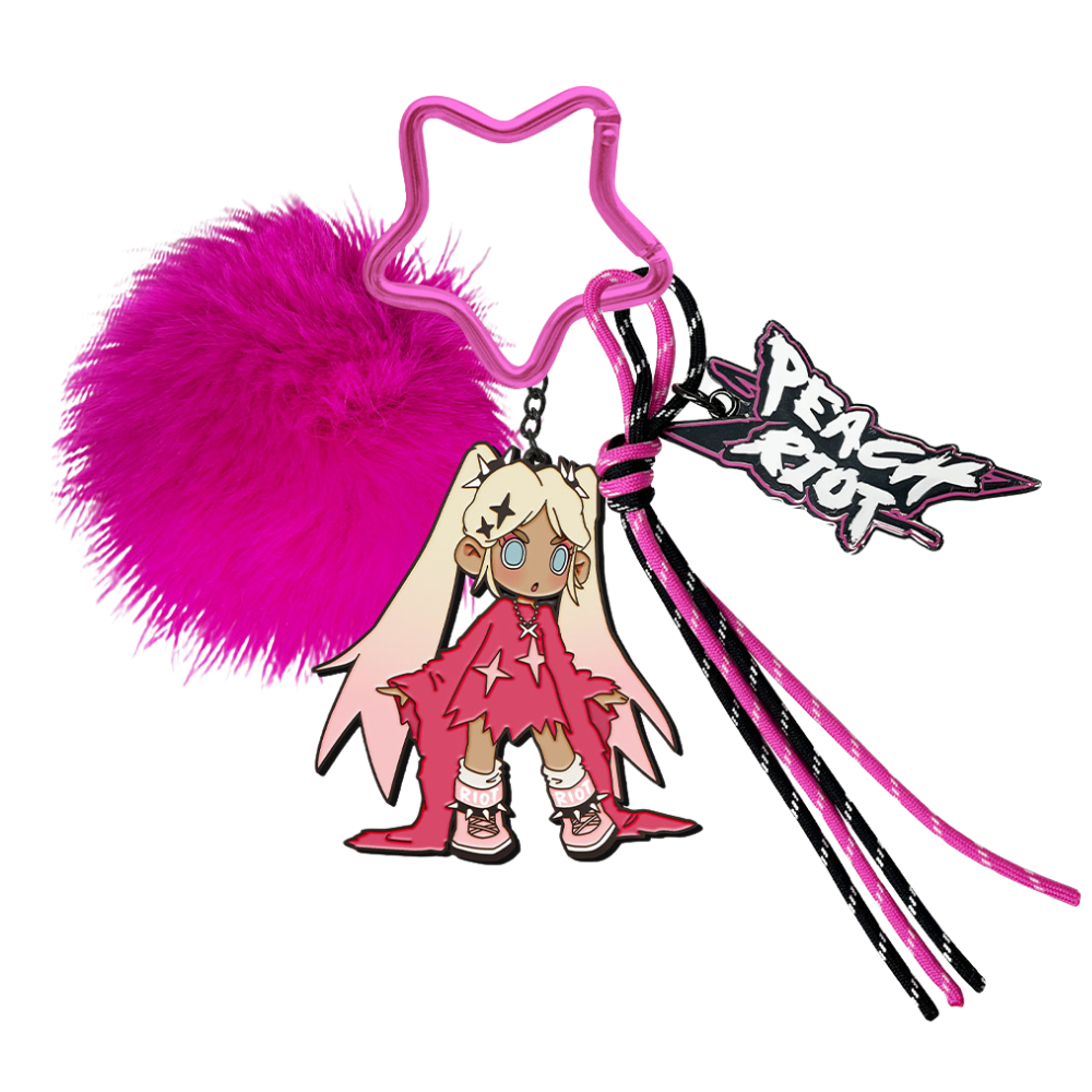 Pop Mart Porte Clef Peach Riot Loading Edition Limitée by POP MART INTERNATIONAL GROUP LIMITED