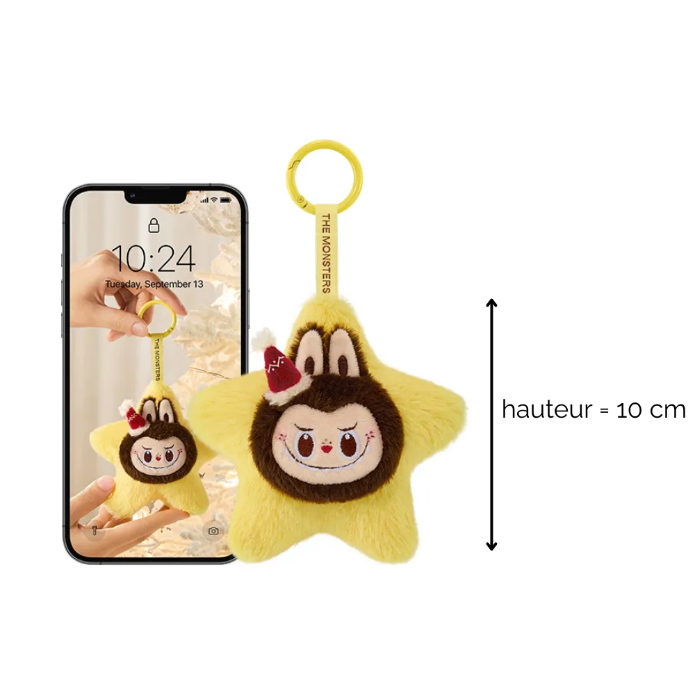 Pop Mart Porte Clés Peluche Labubu de la Collection Sparkly Monsters Classique Édition Limitée by POP MART INTERNATIONAL GROUP LIMITED