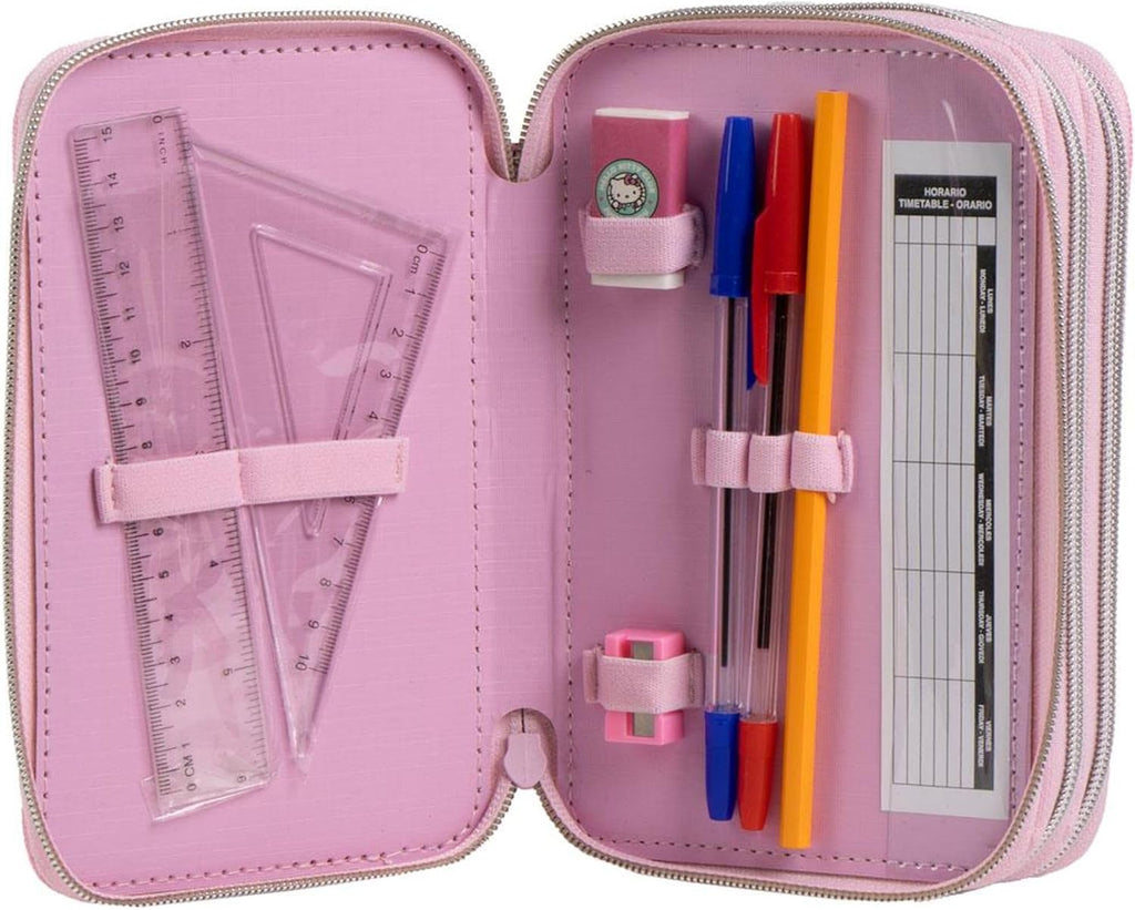 Giotto Hello Kitty Trousse Scolaire Rigide 3 Compartiments Collection Edition Limitée by Mon Labubu