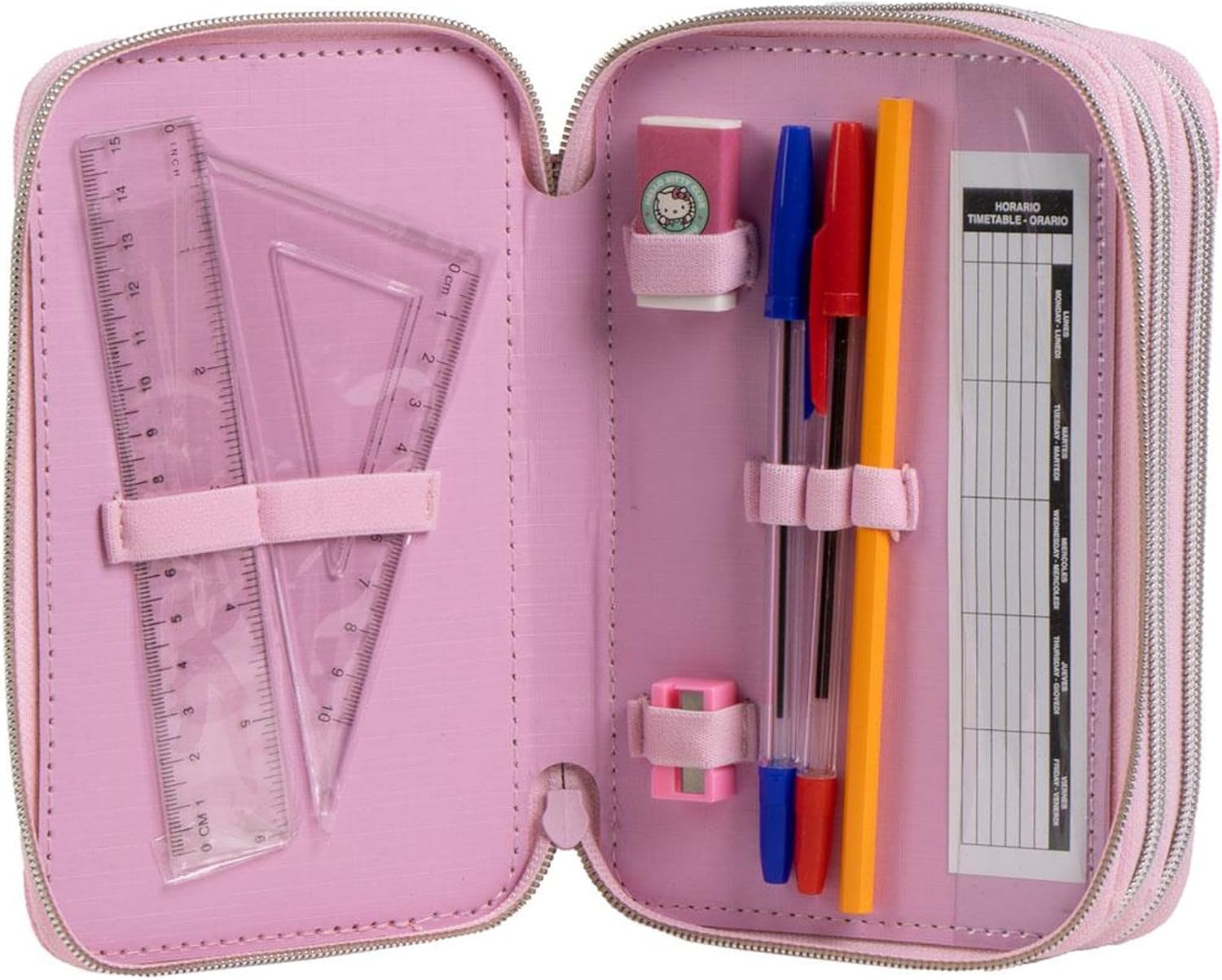 Giotto Hello Kitty Trousse Scolaire Rigide 3 Compartiments Collection Edition Limitée by Mon Labubu